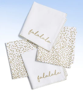 4er Set - Homewear Bettwäsche FA LA LA LA Holiday SPARKLE Servietten - Bild 1 von 1