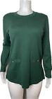 Michael Kors Sweatshirt Size M Green Blouse Long Sleeve. NWT $135