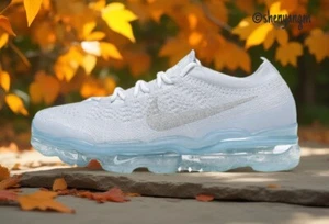 CL Nike Air VaporMax Flyknit 2023 Pure White Men’s Size Sneaker Running Shoes - Picture 1 of 9