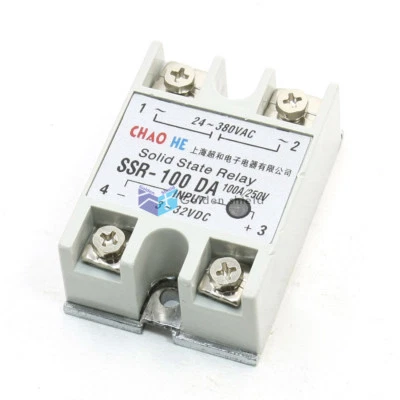SSR-100 DA Single Phase DC to AC Solid State Relay AC 24-380V✦Kd - Image 1 of 2