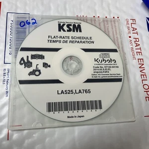 Original Kubota LA525 LA765 Traktor Flatrate Fahrplan Handbuch CD #062 - Bild 1 von 1
