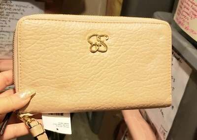 Jessica Simpson Micki Zip Around Wallet Wheat Wristlet  New With Tags - Image 1 of 4