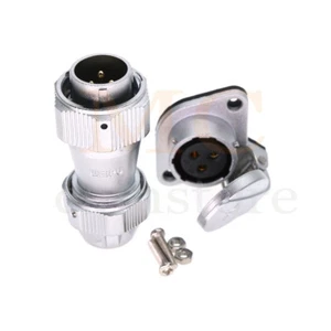 Weipu WY20 3-poliger IP67 wasserdichter Luftfahrtkabelstecker, Panelmontagestecker - Bild 1 von 7