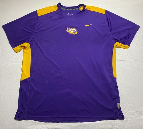 Nike LSU Tigers Football Dri-Fit T-Shirt 2011 SEC championship Men's XXL purple Cover