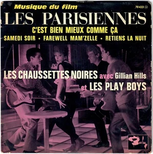 SCHWARZE SOCKEN GILLIAN HILLS PLAY BOYS Les Parisiennes 1962 Languette EP - Bild 1 von 4