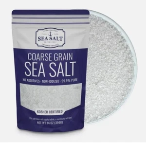 Coarse Sea Salt for Grinder Refill, Coarse Grain Kosher Salt, Non-Iodized Coarse - Picture 1 of 1