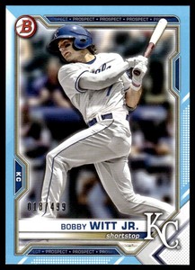 2021 Bowman Draft Sky Blue #BD47 Bobby Witt Jr. /499