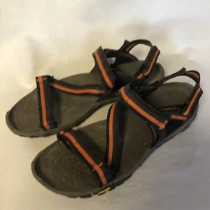 Merrell Men's Vibram Shoes Sandals, Z-Strap, Black & Orange, Adjustable, Size 11 - Picture 1 of 7