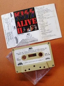 KISS [ ALIVE II ] ORIGINAL CASSETTE HONG KONG EDITION - Picture 1 of 2