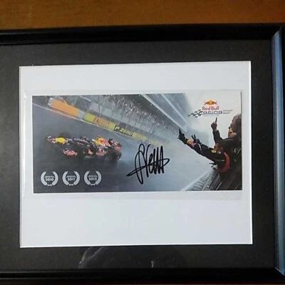 RedBull Racing Sebastian Vettel Championship Memorial photo autograph Car Japan - Image 1 of 4