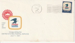 1396 July 1 1971 Postal Service FDC First Day Waco Texas - Picture 1 of 1