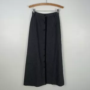 Maxi gonna vintage Prestige Of Boston donna A-Line calda con bottoni davanti taglia XS lana? - Foto 1 di 4