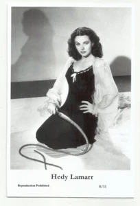 (BX106) HEDY LAMARR SWIFTSURE PHOTO POSTCARD (8/51) FILMSTAR PIN UP MOVIE - Picture 1 of 1
