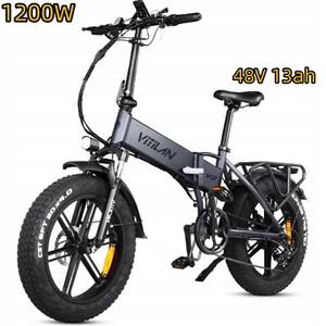 VITILAN 12OO VV Bicicletta elettrica 48V 13Ah 20" Mountain Ebike 48KM/H V3 - Foto 1 di 21
