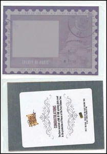 Pieces Of The Past The Bar Volume 2 2017 Printing Plate 1/1 Paris Card - Picture 1 of 1