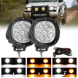 AUXBEAM 2X 4"inch LED Work Driving Light Spot Lamp for Jeep Offroad SUV 4WD ATV - Picture 1 of 12