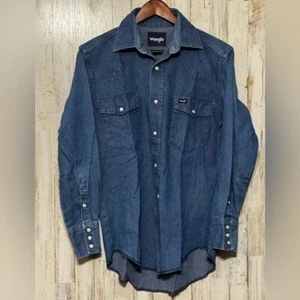 Wrangler Denim Pearl Snap 15x33 - Foto 1 di 6