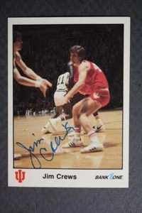 1976 Undefeated Indiana University Star Jim Crews autograph basketball card IU - - Picture 1 of 1