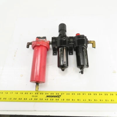 L74M-3AP-QDN Pneumatic Filter-Regulator-Lubricator FRL Assembly 250PSI - Image 1 of 4