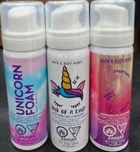 Bath Body Unicorn, 1 of A Kind, Melon Lemon Foaming Mousse Hand Sanitizer 1.8 oz - Picture 1 of 1
