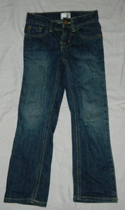 Girls Youth The Children's Place Skinny Stretch Dark Blue Solid Jeans Size 5 - Picture 1 of 3