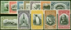 Falkland Islands 1933 Centenary Set of 12 SG127-138 Fine & Fresh LMM Clear Wh... - Picture 1 of 1