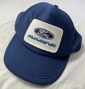 Vintage Ford Motorsports Trucker Mesh Patch Hat Snapback - Picture 1 of 6