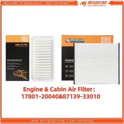 Juego combinado de filtro de aire cabina motor nuevo para Toyota Sienna Camry Lexus RX350 ES330 Foto 1 de 4