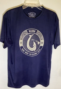 Island Crew Hawaii FIsh Hook Gr. XL T-Shirt / Navy Blau / Kurzarm - Bild 1 von 4