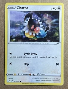 Pokemon Crown Zenith Chatot 112/159 - Picture 1 of 1