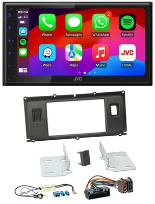 JVC Bluetooth USB MP3 2DIN DAB Autoradio für Land Rover Evoque Blindstopfen ab 1 - Bild 1 von 4