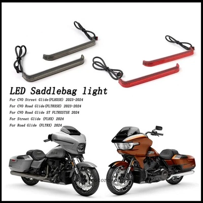 For Harley CVO Street Glide FLHXSE 2023-2024 Rear Turn Signal Bag Tail Lights - Image 1 of 4