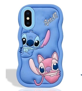 oqpa for iPhone Xs Max Lilo & Stitch Soft Case 6.5"-Cartoon Character-New - Photo 1 sur 6