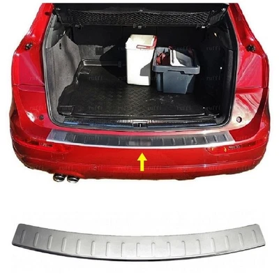 Protector parachoques trasero cromado acero inoxidable cepillado para AUDI Q5 SQ5 2009-2017 Foto 1 de 4