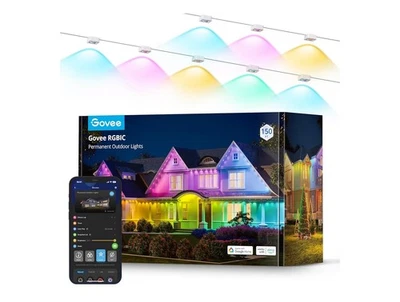 Govee RGBIC LED Permanent Outdoor Lights - H705C - 150ft - White - New - Image 1 of 4