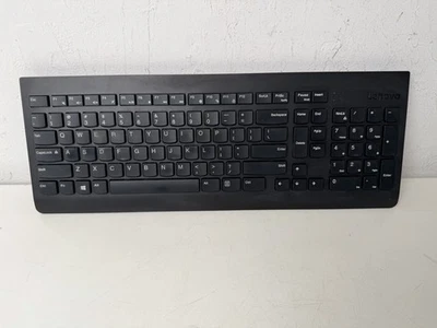 Missing USB Receiver - Lenovo Slim KBRFBU71 PC Computer Black Wireless Keyboard - Image 1 of 4