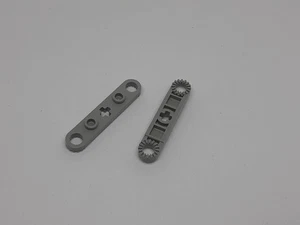 2x Lego® Technic piastra 1x5 con fori per spilli 2711 vecchio grigio chiaro tecnica - Foto 1 di 1