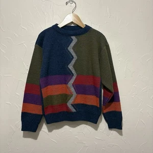 Vintage 80’s Carter’s multicolor color-block crewneck sweater (M 10/12 youth) - Picture 1 of 4