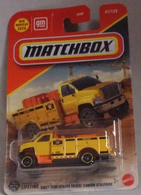 Camión utilitario KKar Matchbox - 2025 básico - #47/125 - GMC 3500 - amarillo Foto 1 de 4