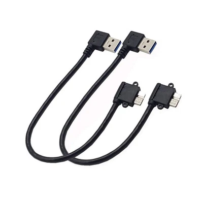 2Pack Angle USB 3.0 Micro-B Male to Right Angle USB 3.0 A Male Adapter Cable,... - Image 1 of 3
