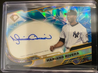 2025 Diamond Icons Мариано Ривера *08/15* хром на карточке с автографом NY Yankees - Изображение 1 из 4