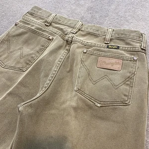Vintage Wrangler Jeans Mens Fits 31x32 Faded Straight Leg Made USA 80s 90s Pants - Picture 1 of 12