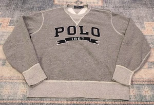 Polo Ralph Lauren Gris Departamento Atlético 1967 Sudadera Cuello Redondo - Grande - Imagen 1 de 2
