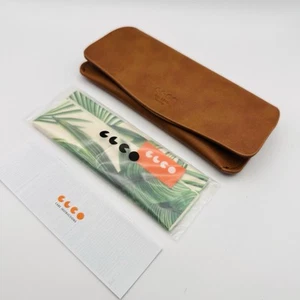 Garrett Leight Etui Brille Brillenetui Sonnenbrillen braun Leder soft NEU - Bild 1 von 10
