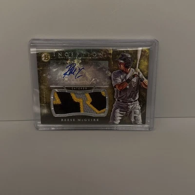 2016 Bowman Inception - Autographed Jumbo Patches Reese McGuire #IAJP-RM /25 - Image 1 of 2