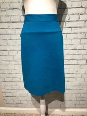 Grace Elements, Falda Azul Elastizada Panicle Hasta la Rodilla, Ropa de Trabajo de Negocios Talla 8 Foto 1 de 4