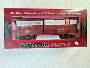 Mantua #734549 HO 41' Steel Box Car - PRR Merchandise Service #65420 mit Karton - LN - Bild 1 von 11