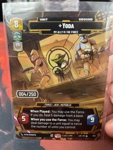 Yoda: The Force Is My Ally Serialized 004/250 - Prestige Foil-Star WarsUnlimited - Picture 1 of 2