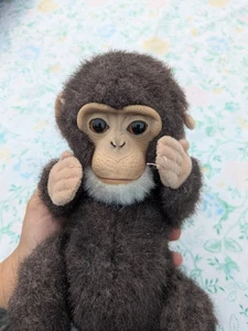 Hasbro Fur Real Furreal Friends Cuddle Chimp Newborn Monkey 8” Tested Works - Picture 1 of 5