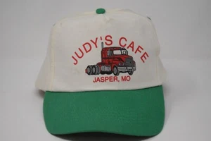 Vintage 5 Panel Snap Back Hat Judy's Cafe Jasper, MO - Picture 1 of 12